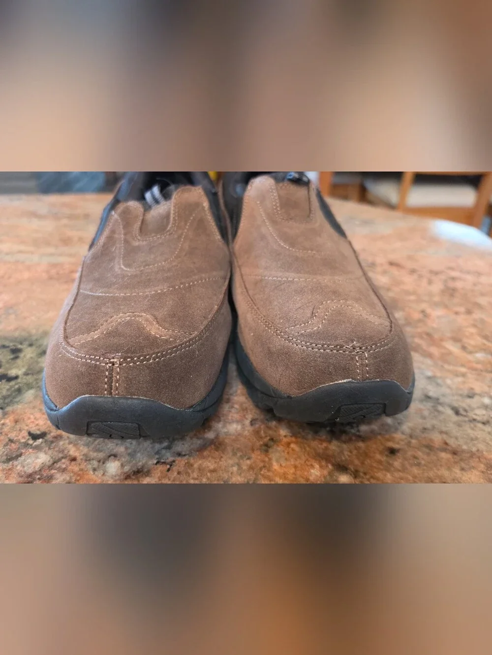 Men's Slip-On Suede Loafers - Brown
